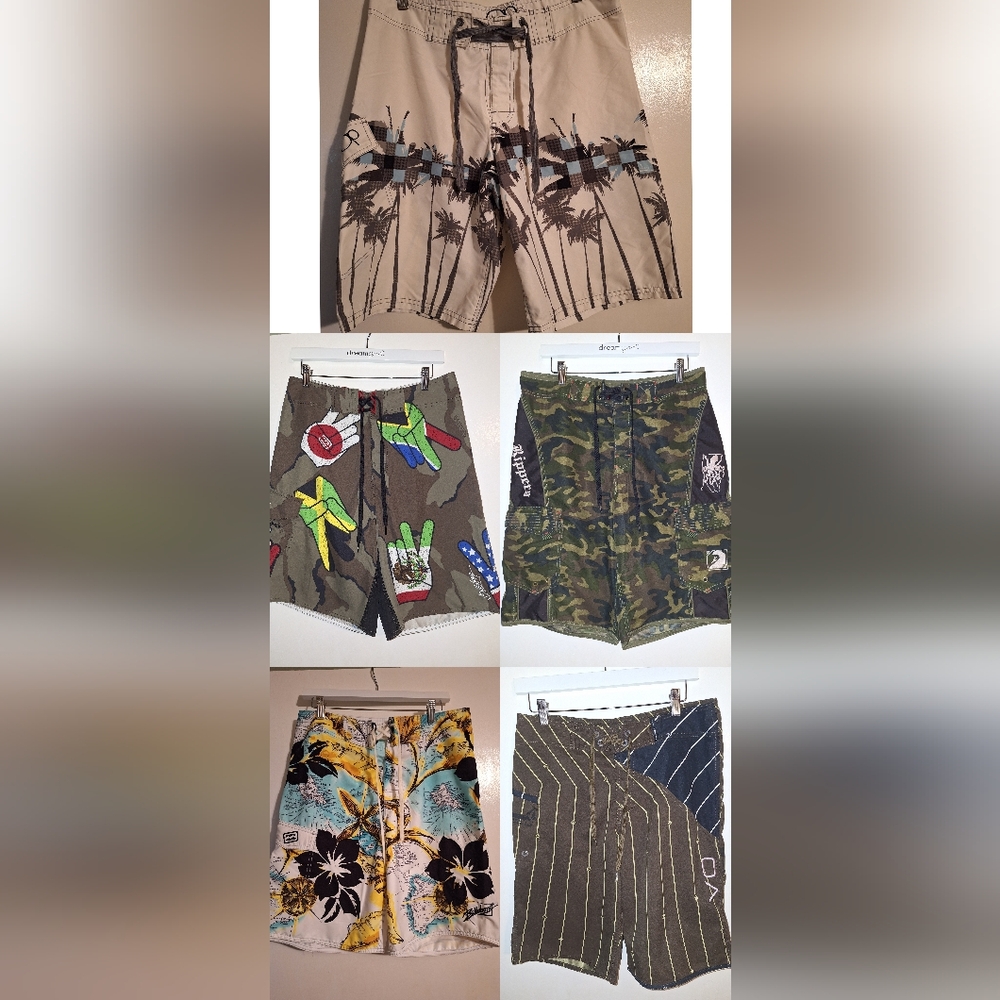 Lot of 5 Men's bathing suits